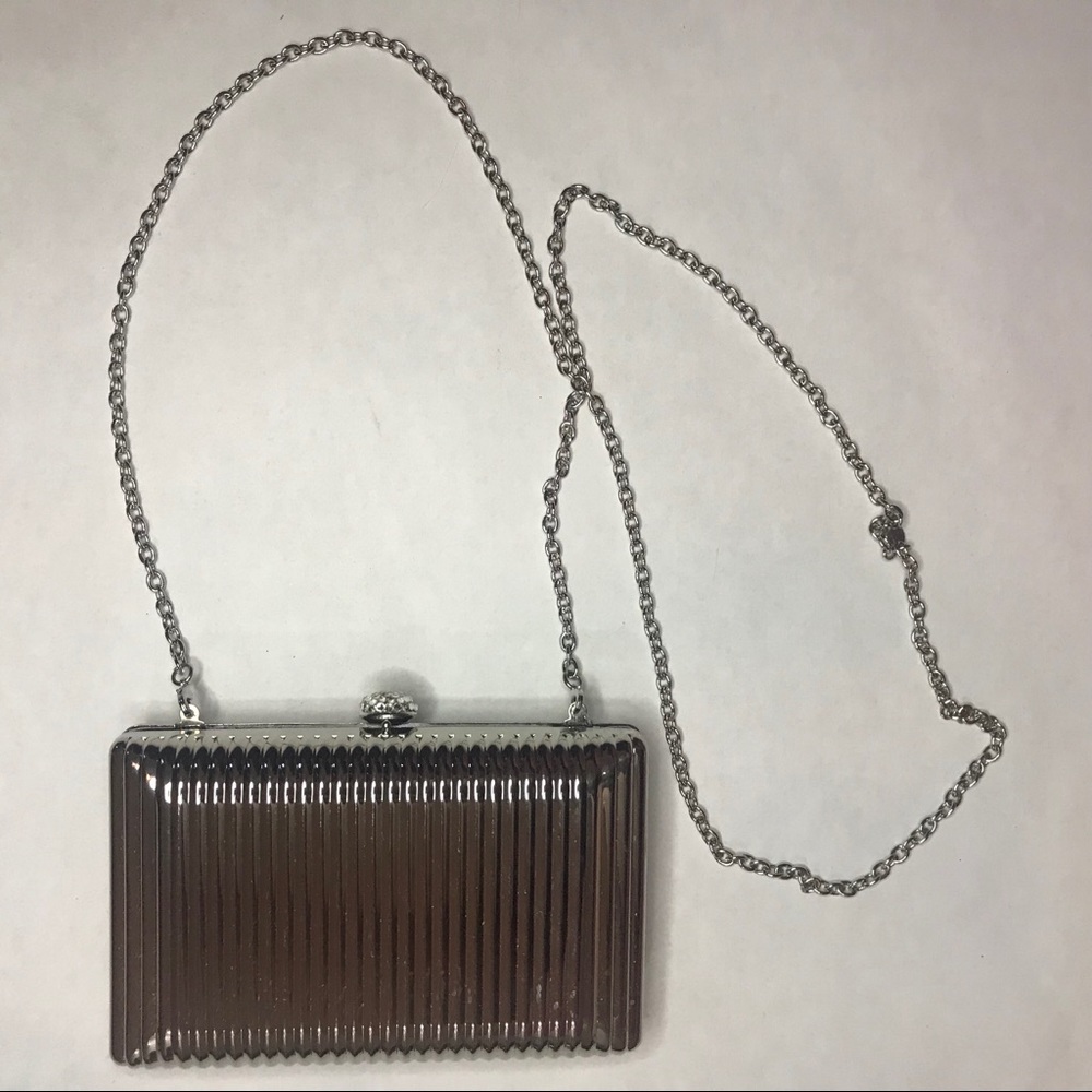 Silver metal clutch